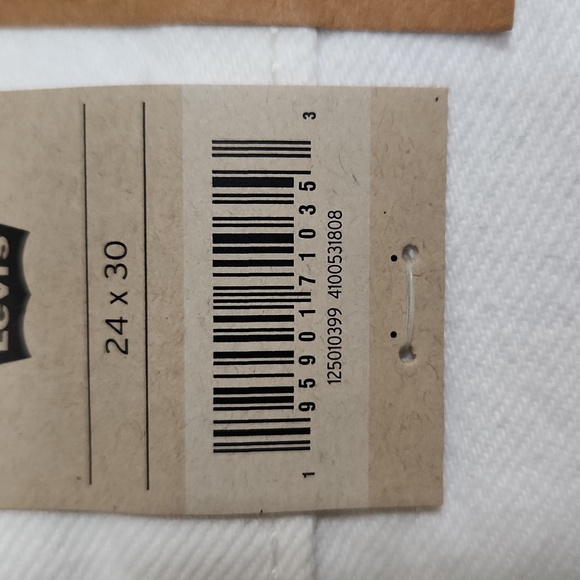 NWT Levi's 501 Straight Leg Original High Rise 24x30 Raw Hem - Picture 12 of 12